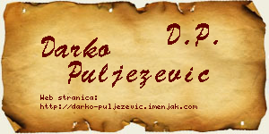 Darko Puljezević vizit kartica